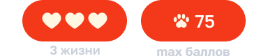 Жизни и баллы